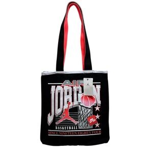 Jordan Jam 84 Unisex Vintage Tote Retro-inspired Black/Infrared NWT